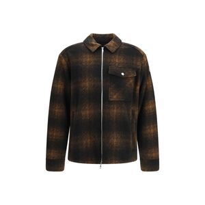 Moncler Men Embroidered Flannel Shirt